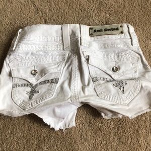 Rock Revival White Scarlett Shorts